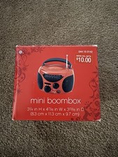 Mini boombox rosso bersaglio