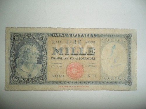 Banconota mille lire - banconota,