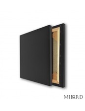 Tela per Pittura Gallery 80x120 cm in Misto Cotone Nero - Graffata dietro