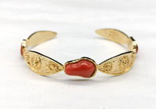 925 Silver Gold Plated Red