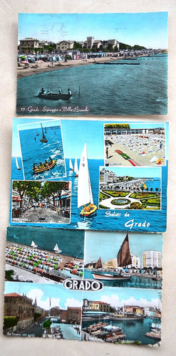Grado cartoline anni 60 - grado., '60