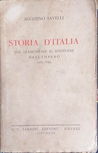 Storia italia dal - dal, tramonto