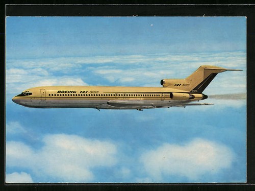 Cartolina aereo boeing - cartolina, 727-200