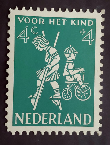 1958 kinderbedankkaart olanda - kinderbedankkaart,