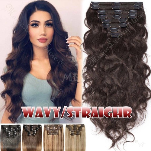 Body wave spessa - clip, remy