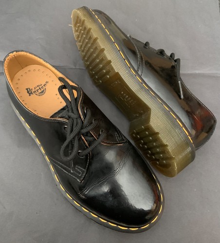 Scarpe martens nere - dr, vernice