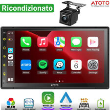 ATOTO F7XE Autoradio nel DAB/DAB+ CarPlay Senza Fili&Android Auto+LRV telecamera