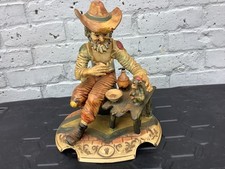 Statuina porcellana uomo ubriaco italiano Capodimonte. n. 863