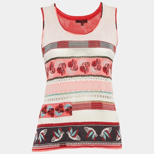 Canotta kenzo rossa intarsiata - rossa,