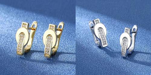 Eleganti orecchini a - 💫,