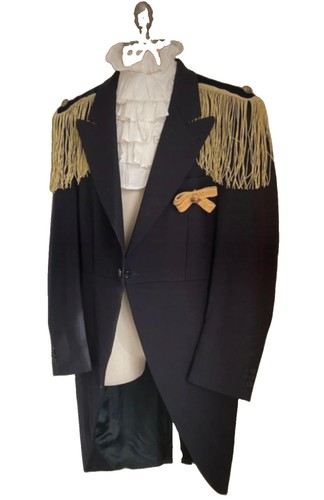 Cappotto vintage blu navy - cappotto,