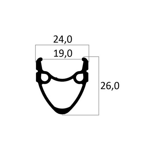 Cerchio alluminio 1 - in, 28