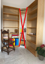 Libreria Billy di Ikea n. 3 moduli con ante