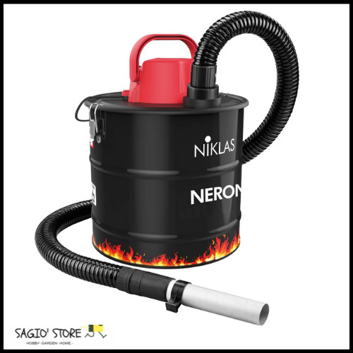 Bidone aspiracenere 1000w 18l - 1000w,