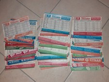 COLLEZIONE SCHEDINE TOTOCALCIO 1975 1976 1977 1978 1979 1980 1981 1982 1983