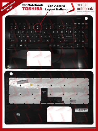 Tastiera con top case toshiba - con,
