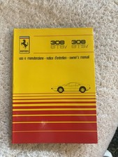 Manuel d’origine Ferrari 308