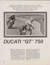 advertising Pubblicità TEST MOTO DUCATI GT 750 '71-MAXIMOTO MOTOITALIANE EPOCA