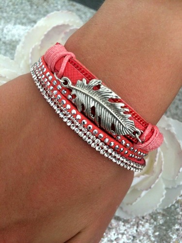 Bracciale donna similpelle - bracciale,
