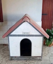 ?Cuccia per Cani T. Medio /Grande in Resina 96x107x h75-118cm - Bianco/Marrone 