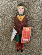 Bambola Gianduia Lenci da collezione vintage rara Colonial Boy Italy etichetta originale NOS