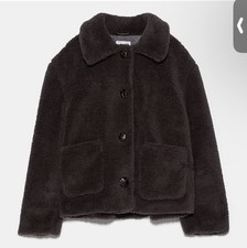 ZARA Brown Teddy Bear Jacket s