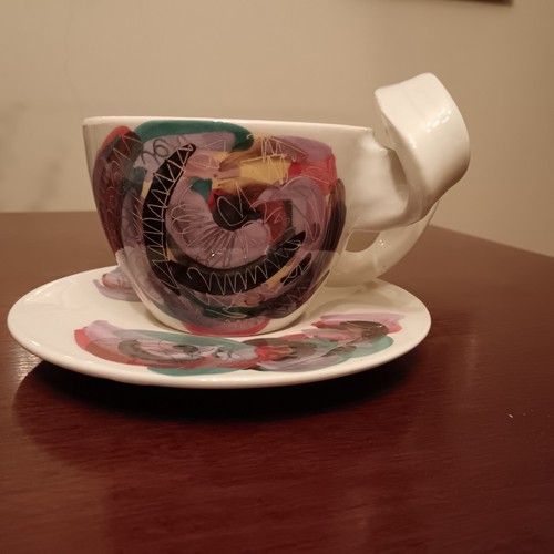 Tazza con piattino ceramica - piattino,