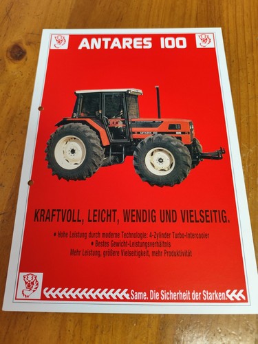 Brochure depliant trattore