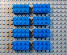 8 LEGO Blue Bricks 2x4 - Cod
