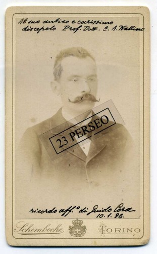 Foto cdv guido cora - cora, geografo