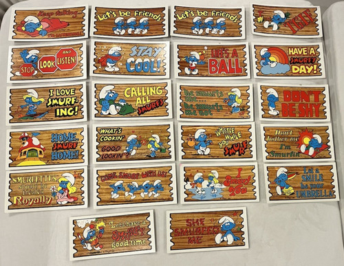 Puffi super cards 1982 topps - puffi,