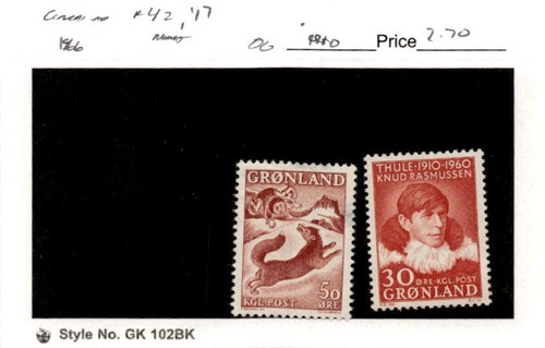 Groenlandia francobollo 42 - groenlandia,, francobollo,