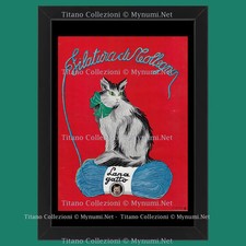 Anni ' 30  * Pubblicità Originale "Lana Gatto - M. VERTUEL, Filatura di Tollegno