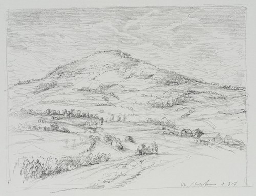 Paesaggio con collina - ,, 1981