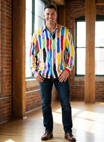 Camicia uomo vintage genelli - camicia,
