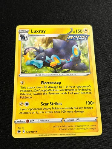 Luxray 043 159 raro - 043/159, pokemon