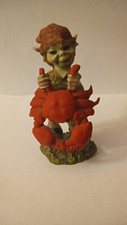Statuetta Pixies Folletto Elfo granchio rossa da Collezione