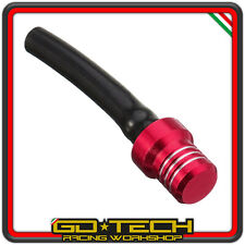 VALVOLA SFIATO SERBATOIO BENZINA per MOTO CROSS ENDURO MOTARD Rosso Anodizzato