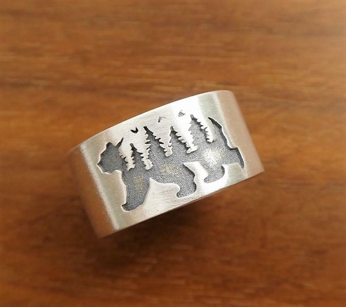 Anello avvolgente argento