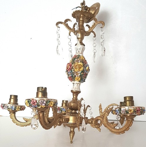 Lampadario floreale vintage - , in