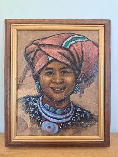 Vietnamita ritratto olio - vietnamita,, ritratto,