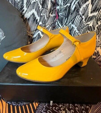 Repetto Ballerina Donna Patent Giallo Tacco Brevetto FR37 Francia Nuova