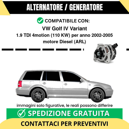Alternatore golf variant - vw,