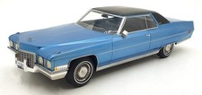 BOS Models Scala 1/18 BOS139 - 1972 Cadillac Coupe de Ville - Blu