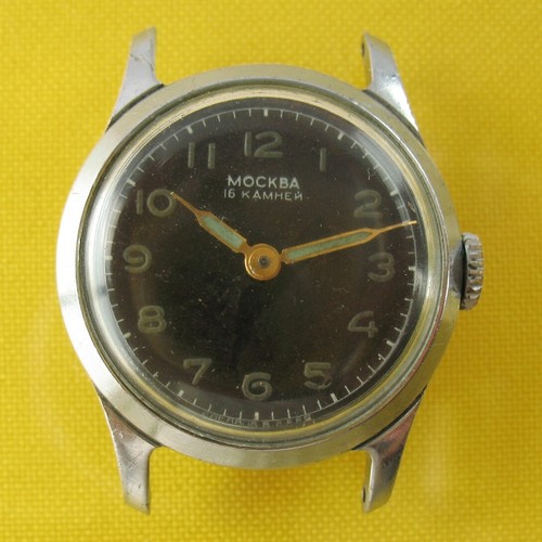 Poljot mosca nero orologio - mosca,