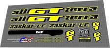 Set decalcomanie GT Zaskar LE 1994 giallo fluoro nero