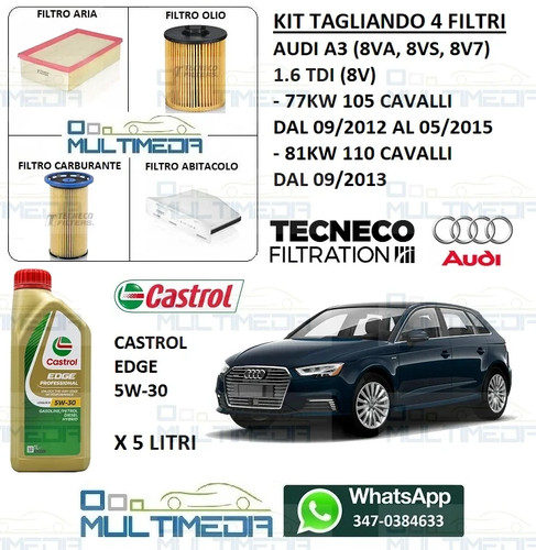 Tagliando filtri 5lt olio - tagliando,