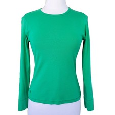 T-shirt girocollo manica lunga Lilly Pulitzer verde taglia small etichetta bianca