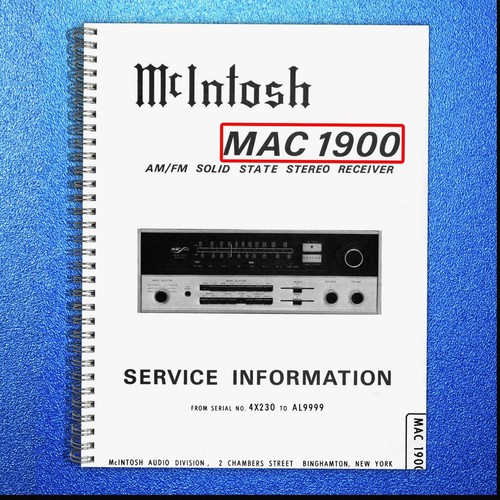 Mcintosh mac 1900 - 1900, fm