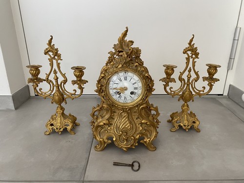 Antico orologio camino - antico,